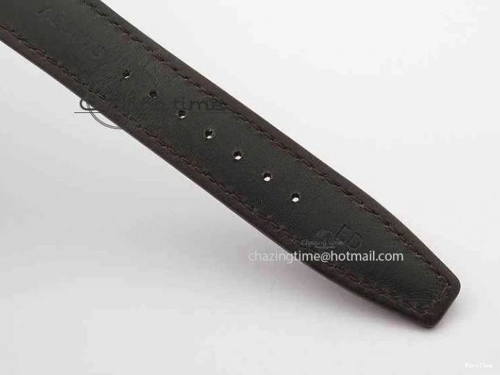 MIROTIME 1219 Portuguese IW3714 Diam ZF V2 1:1 Best Edition White Dial RG Numbers On Brown Leather Strap A79350 (Slim Movement) Fashionable 7246